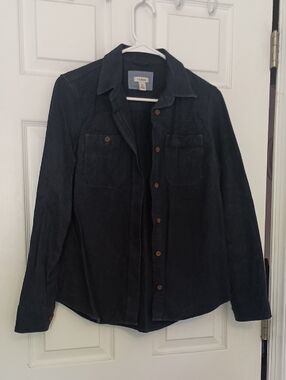 L.L. Bean Chamois Navy Button-Front Women's Shirt
